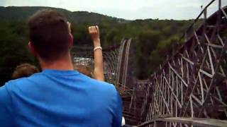 Knoebels Twister Roller Coaster [upl. by Iago]