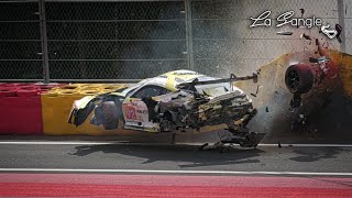 6 Hours of Spa 2024 Hyperpole  Huge Crash Alex Malykhin  Porsche 911 GT3 R LMGT3 [upl. by Ydnir]