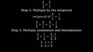 23 divided by 3 TwoThirds Divided by Three [upl. by Ettennig]