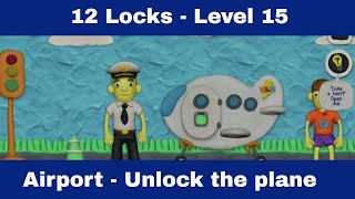 Vlad and niki 12 locks levei 15  Airport  Unlock the Plane 12locks [upl. by Acillegna]