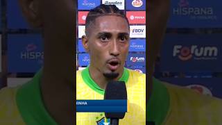 Reaccion de Raphinha Venezuela 11 Brasil Goles [upl. by Annahtur]