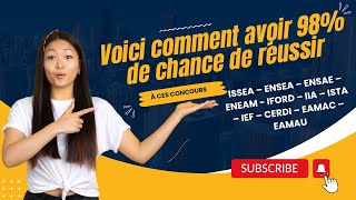 Avoir 98 de chance de réussir ISSEA–ENSEA–ENSAE–ENEAMIFORD–IIA–ISTA – IEF – CERDI – EAMAC – EAMAU [upl. by Kcira174]