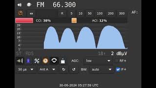 SporadicE 20240630 0527 UTC 663 MHz Radio Rossii GTRK SanktPeterburg [upl. by End]