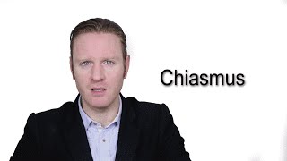 Chiasmus  Meaning  Pronunciation  Word World  Audio Video Dictionary [upl. by Hoopen]