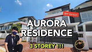 BESAR 3STOREY  28x70  3796sf  Aurora Residence ENDLOT di dalam CYBERJAYA  RM136xxxx shj [upl. by Kean]