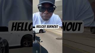 Hellcat Burnout automobile hellcat srt smartphone hellcatnation loud hellcats challenger [upl. by Hnacogn]