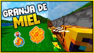 GRANJA de MIEL COMPLETAMENTE AUTOMÁTICA en Minecraft 121x Tutorial [upl. by Ahsilrac]