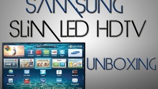 UNBOXING Samsung 40Inch 1080p Slim LED Smart HDTV [upl. by Harraf]