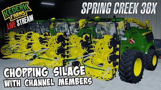 🔴 Last stream of the year Chopping Silage multiplayer on Spring Creek  Giant 36x map [upl. by Dutch]