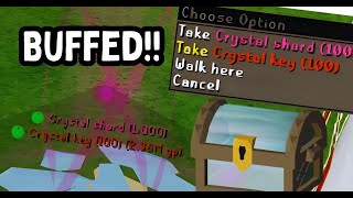 Jagex BUFFED the ENHANCED Crystal Chest osrs loot Crystal Key [upl. by Ker]