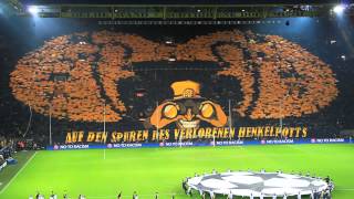 Auf den Spuren des verlorenen Henkelpotts  Borussia Dortmund vs Malaga 32  090413  BVB Choreo [upl. by Meeharb]