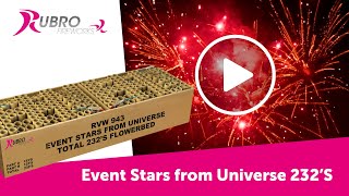 943 Event Stars From Universe Total 232s  Rubro Vuurwerk  OFFICIAL VIDEO [upl. by Nhguav]