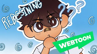 Redesigning WEBTOON CHARACTERS My OCsArt  Commentary [upl. by Haroppizt]