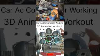 Car Ac Compressor Work carviralvideoautomobileairconditioneryoutubeshortsmechaniccompressor [upl. by Sitarski]