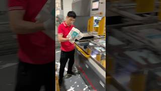 Die cutting paper boxboxmachine packagingbox boxfactory paperpackagingpaper [upl. by Odnala]