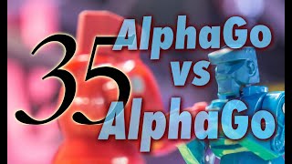 AlphaGo vs AlphaGo with Michael Redmond 9p Game 35 [upl. by Dewhurst283]