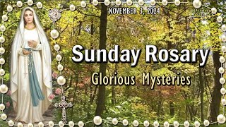 SUNDAY Holy Rosary🌻 Glorious Mysteries Todays Rosary of the Blessed Virgin Mary Fall Leaves [upl. by Kellen296]