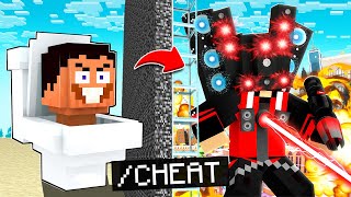 I Cheated In SKIBIDI TOILET Mob Battle in Minecraft [upl. by Nomrej793]