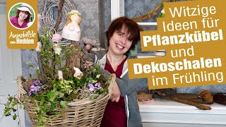 Wie Blumenkübel Balkonkästen und Pflanzschalen lange halten Frühlingsdeko  witzige DIY Ideen [upl. by Prochora399]