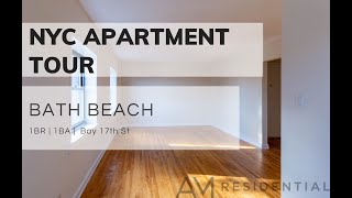 NYC Apartment Tour 1BR Apartment on Bay 17th St Bath Beach Brooklyn [upl. by Nyllewell]