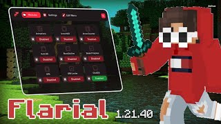 FIRST MINECRAFT BEDROCK CLIENT UPDATED TO 12144  Flarial Client 12140 [upl. by Kcirtapnaes]