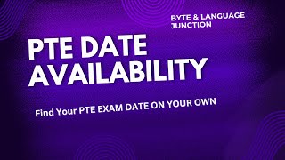 Find PTE Dates  PTE Exam Dates  PTE Availability [upl. by Sacul551]