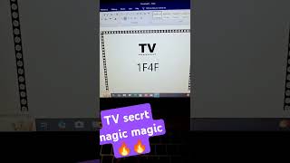 Tv magic trick on ms word🔥❤️😱viralshort ytshorts [upl. by Ylrebmik160]