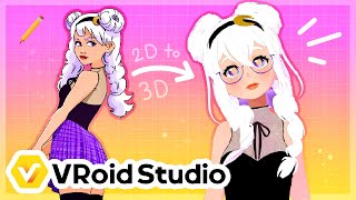 ⭐ MEET MY NEW MODEL ⭐ Luna Version 2 【 VRoid Studio Model Showcase 】 [upl. by Ganny]