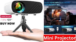 Top Mini Projector for iPhone 2024  Review [upl. by Aicertal]