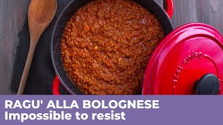 How to prepare RAGU ALLA BOLOGNESE  Traditional Italian recipe [upl. by Lantha]