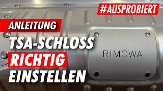 RIMOWA TSA Schloss einstellen ✅ Anleitung [upl. by Assyn977]