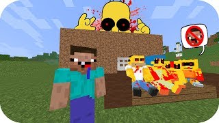 NOOB VS CREEPYPASTA CASA LOS SIMPSON MINECRAFT TROLL  ROLEPLAY [upl. by Shelman]