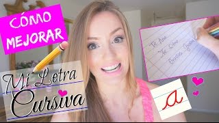 COMO MEJORAR MI LETRA CURSIVA  TIPS DE ESTUDIO BackToSchool  Katie Angel [upl. by Belamy221]