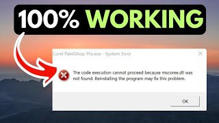 mscoree dll Not Found Error On Windows 11 FIXED [upl. by Hirsh]