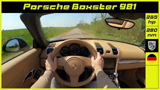 Porsche  Boxster 981  2014  Onboard POV test drive [upl. by Arayk129]