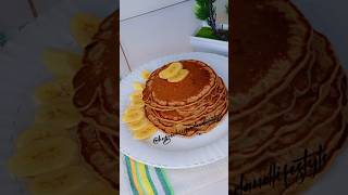 Banana Pancakes with Chocolate Chips 🍫🍌BananaPancakes ChocolateChips Foodie Shorts [upl. by Errol913]