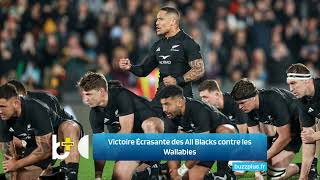 Victoire Écrasante des All Blacks contre les Wallabies [upl. by Burbank5]