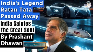 RATAN TATA PASSED AWAY  Every Indian Salutes the Great Man  By Prashant Dhawan [upl. by Toshiko]