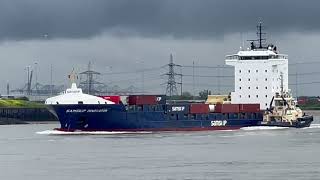 Samskip Innovator Container Ship [upl. by Tippets]