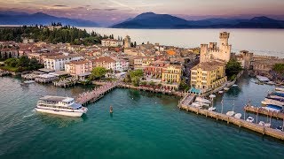 Sirmione  Thermal Baths  Medieval Rocca Scaligera Castle  Lake Garda  Northern Italy  4K [upl. by Anahc]