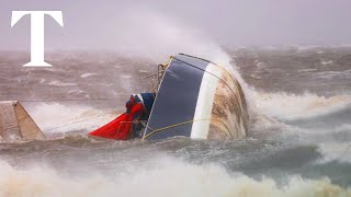 Hurricane Helene hits Florida with ‘unsurvivable’ waves [upl. by Obola650]