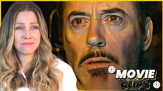 Ms Marvel Saves Tony Stark Ironman Movie Scene REACTION  Avengers  Endgame Movie Clip [upl. by Kappel]