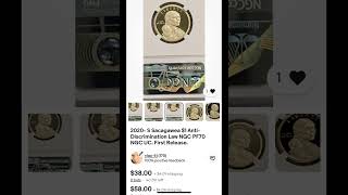 2020S Sacagawea 1 NGC PF70 First Release money coins foryou fyp youtubeshorts [upl. by Qooraf]