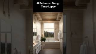 AI Bathroom Design TimeLapse shorts [upl. by Zadoc]