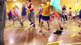 How to dance to the Rattlin Bog  Dance at Bungendore School [upl. by Arhat]