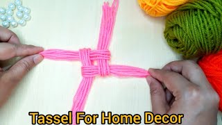 How To Make Tassels Latkan Out Of Yarn For Home DecorationHome Decor [upl. by Je]