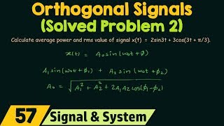 Orthogonal Signals Solved Problems 2 [upl. by Nimesay169]