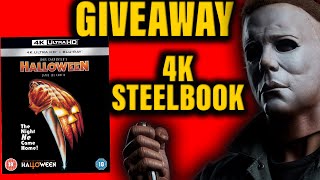 HALLOWEEN 4K STEELBOOK GIVEAWAY ANNOUNCEMENT [upl. by Georg]