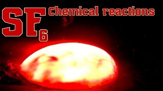 SF6 Sulfur hexafluoride Chemical reactions [upl. by Renelle407]