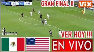 México vs Estados Unidos En Vivo Donde Ver a que Hora Juegan MEXICO VS USA Partido Final Sub 20 [upl. by Cordier137]